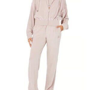 ALO Yoga 3-piece velour track suit set (pants, top, sweatshirt)